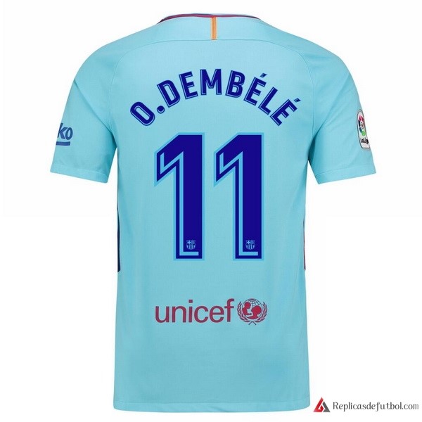 Camiseta Barcelona Segunda equipación O.Dembele 2017-2018